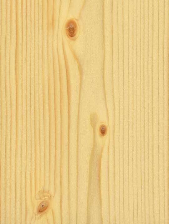 Würmseher Oberfläche Echtholz furniert Astfichte gebürstet natur, lackiert