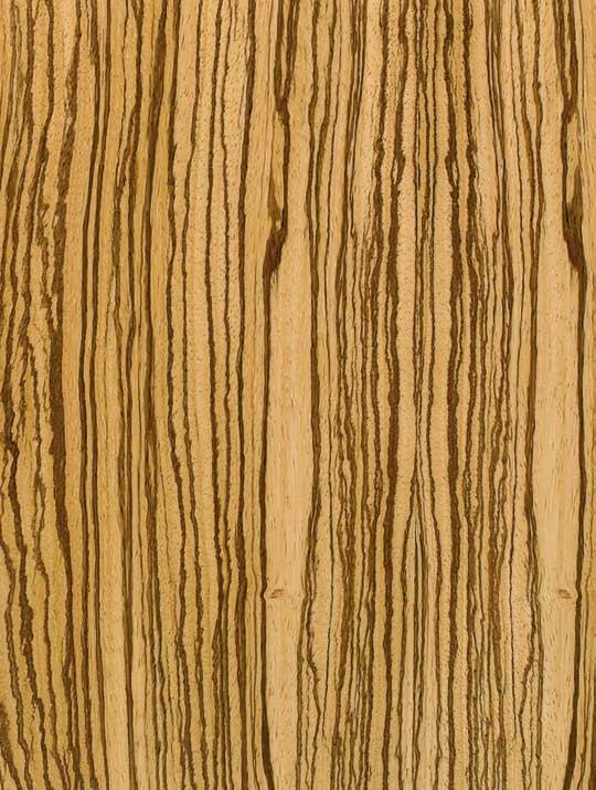 Würmseher Oberfläche Echtholz furniert Zebrano